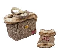 Pantera Rosa Fur-Lined Coat con Lentejuelas Melange