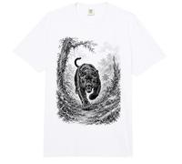 Pantera Salvaje Ingeniosamente Dibujada en la Naturaleza Comfort Colors Adult Heavyweight T-Shirt