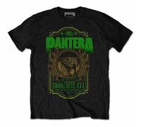 Pantera 'Snakebite XXX Label' (Negro) Camiseta - ¡NUEVO Y OFICIAL