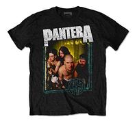 Pantera T Shirt Barbed Band Logo Nuevo Oficial De Los Hombres Negro Size XL