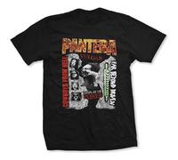 Pantera Camiseta 3 Albums Negro XL Unisex