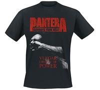Pantera Vulgar Display of Power Hombre Camiseta Negro L 100% algodón Regular