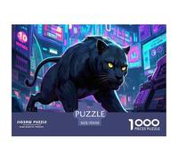 Pantera1000 Pieces Jigsaw Puzzles for Adults and Kids EduGatoional Games CiberpunkChallenging Home Decors Great Regalo Idea70x50cm/1000pcs