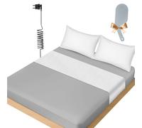 panthem Sábana equilibrante universal con cable de tierra para la cama - Algodón orgánico con fibra de plata para un mejor sueño, 265x60 cm Sábana de tierra, Sábana de cama con cable de tierra Hoja de