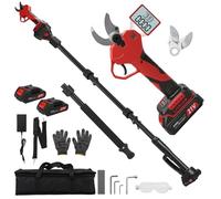 panthem Tijeras de podar eléctricas telescópicas 2 en 1 compatibles con Makita 18 V, alcance máximo de hasta 4,1 m, apertura de corte de 45 mm, motor sin escobillas con 2 pilas de 2000 mAh