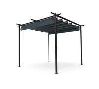 Blumfeldt Pantheon Robust Pérgola 3×3 m resistente a la intemperie Acero con recubrimiento de polvo