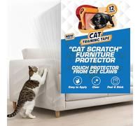 Panther Armor - Juego de 12 cintas adhesivas antiarañazos para gatos, doble cara, paquete 5 unidades XL 40,6 cm largo x 30,5 ancho, L 43,2 25,4 y 2 M 15,2 entrenamiento proteger los muebles