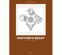Panther & Beast: Tattoo Flash Coloring Book for Adults with 40 Bold Line Traditional Designs - Panthers, Wolves, Eagles and Stags for Relaxation and Stress Relief
