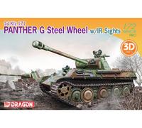 Panther G Acero Wheel Con Ir Lugares de Interés Tanque 1:72 Plástico Modelo Kit