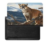 Panther Mountain Lion - Funda tipo cartera para pasaporte, piel sintética, cartera para pasaporte, libro de pasaporte, tarjetero para viajes imprescindibles