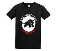 Panther Party Political Activist 1960S Huey P Newton Men's T-Shirt Unisex Black Cotton Print tee Shirts M