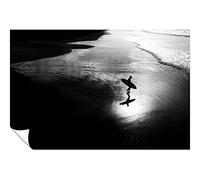 Panther Print Fine Art Prints - Póster artístico sin marco, diseño de olas de playa en blanco y negro, fotos para paredes del hogar, dormitorio, sala de estar y baño de 46 x 31 cm