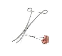 Panther Surgical Pinzas de pesca curvadas de acero inoxidable de 12 pulgadas para desenganchar carpas, moscas, extractores de peces, perforaciones y manualidades