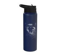 Panther Wild Black Cat Portrait Africa Animal Stainless Steel Insulated Water Bottle