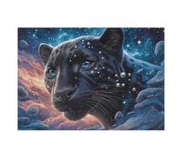 Panthère Noire Puzzles 300 Piezas Alivio Estrés Familiar Animaux fantastiques vibrants Rompecabezas 3D para Toda La Familia Juguete Educativo Desafío Intelectual 300 PCS