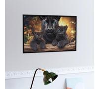 Panthère noire's Family Puzzle 300 Piezas Aliviar Estrés Profundo Animal de compagnie Rompecabezas Familiar para Hombres Y Mujeres Obra De Arte Decorativo Hogar 300 PCS