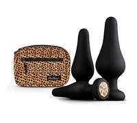 Panthra Buttplug Set Kesia - Plug Anales Conjuto de Silicona para Principiantes y Usuarios Avanzados - Juego de Tapones Anales plugs con 3 Tamaños Diferentes incl. Bolsa a Juego - Leopardo