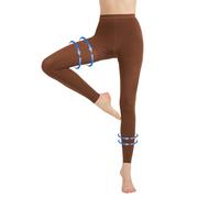 Pantis de Compresión Médica Talla Grande 4XL para Mujeres y Hombres, Leggings de Compresión Graduada 20-30 mmHg, Pantis de Compresión Opacos sin Pies hasta la Cintura para Edema, Varices, Vuelos, TVP