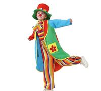 Pantomime KostüM Damen Regenbogenkostüm für Kinder: Elegantes Hofkostüm mit Hut für Aufführungen und Verkleidungsspiele, amarillo, 3-5 ans