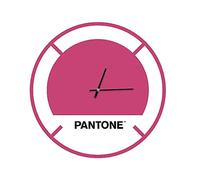 Pantone by Homemania PWATCH0124010 Reloj Drive In, Rosa/Blanco/Negro, Metal, 40 x 0,15 x 40 cm