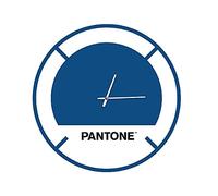 Pantone by Homemania PWATCH0125000 Reloj Drive In, Azul/Blanco/Negro, Metal, 40 x 0,15 x 40 cm