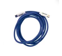 Pantone Celly - Cable USB-C a USB-C con conector reversible para carga rápida, longitud de 1,5 m, conectores de PVC y revestimiento de nailon antidoblez, carga y transferencia de datos rápidos, azul