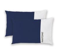 Pantone™ - Fundas de Almohada de 50 x 80 cm, 100% algodón con Certificado Oeko-Tex, Funda de Almohada para Cama, 2 Piezas, Fresco Transpirable - Funda de cojín con Solapa de 20 cm, Ropa de Cama Suave