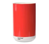 PANTONE Jarrón de Porcelana con Caja de Regalo, jarrón Decorativo, 1 litro, Rojo 2035 C