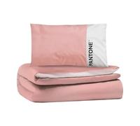 Pantone™ - Juego de Funda nórdica Individual de algodón para Cama Individual, Compuesto por Funda nórdica de 155 x 200 cm, Solapa de 40 cm + Funda de Almohada de 50 x 80 cm, Juego de Funda nórdica
