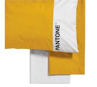 Pantone™ - Juego de sábanas de una plaza y media de algodón de 180 x 280 cm + sábana bajera ajustable de 130 x 200 cm con elásticos para colchón de hasta 30 cm de alto + 1 funda de almohada de 50 x 80