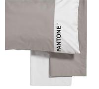 Pantone™ - Juego de sábanas de una plaza y media de algodón de 180 x 280 cm + sábana bajera ajustable de 130 x 200 cm con elásticos para colchón de hasta 30 cm de alto + 1 funda de almohada de 50 x 80