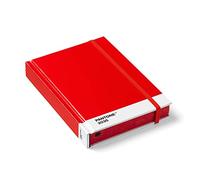 Pantone Red 2035 - Cuaderno (tamaño pequeño, tapa dura, en blanco), color rojo