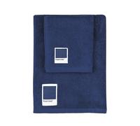 Pantone - Toallas de baño para cara y bidé de rizo de puro algodón 100% certificado OEKO-TEX, juego de toallas de baño para cara y invitados, 50 x 100 cm y 40 x 50 cm, suaves absorbentes, válidas