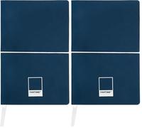 PANTONE Urban - Libreta Bloc de Notas 13x20 192 Páginas Rayas, Tapa Blanda Soft Touch y Banda Elástica, Cuaderno Rayado con Cinta Marca y Bolsillo Interior, Notebook para Material Escolar y Papelería