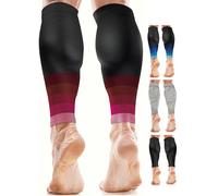 aZengear Mangas de Compresión para Pantorrillas Hombres y Mujeres, Medias Compresivas, Calcetines de Soporte para Deporte, Correr (S/M)