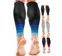 aZengear Mangas de Compresión para Pantorrillas Hombres y Mujeres, Medias Compresivas, Calcetines de Soporte para Deporte, Correr (L/XL)