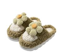 Pantoufle Femme Homme Invierno Cálido à 3D Flores Pantuflas Unisex Pareja Antiderapant Pantuflas cálidas Calcetas Cómodas Suave Slippers de Peluche Zapatillas Antideslizantes de Maison Pantoufle