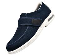 Pantoufles diabétiques pour Hommes,Ortopediche Donna per Piedi Gonfi Pantofole Diabetici Regolabili Sollievo Dolore,Scarpe con Chiusura Facile.blue-47