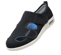 Pantoufles diabétiques pour Hommes,Ortopediche Donna per Piedi Gonfi Pantofole Diabetici Regolabili Sollievo Dolore,Scarpe con Chiusura Facile.black-43