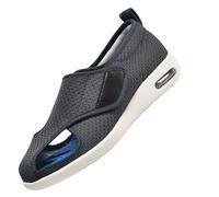 Pantoufles diabétiques pour Hommes,Scarpe da passeggio regolabili in Memory Foam per anziani con artrite,Edema,piedi gonfi e pollice valgo,Grey,41