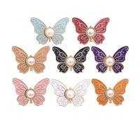 Pants Waist Tighteners - Jean Waist Adjuster Buttons, Butterfly Shape Fasteners, Reusable Alloy Clips, Detachable Clothing Decor | No Sew Waists Reducers Dress Blouse Coat Jacket Backpack Satchels