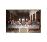 PANTTING Póster de cristianismo de Jesús, póster estético de la Última Cena, lienzo para pared, decoración del hogar, dormitorio, sala de estar, 60 x 90 cm, estilo sin marco