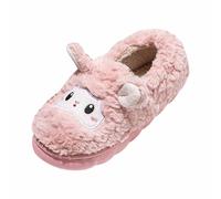 Pantuflas antideslizantes para hombre y mujer con suela suave, pantuflas cerradas de invierno para interiores y exteriores, cálidas, forradas con tacto agradable, pantuflas estables en diseño unisex