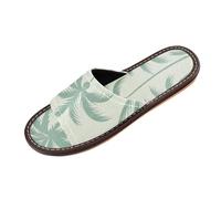Pantuflas bohemias de estilo marroquí de coco verde suave para mujeres y hombres, para interiores, portátiles, antideslizantes, hechas a medida, sandalias para piscina, hotel, zapatos de viaje