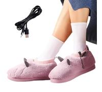 Pantuflas calefactadas con calefacción cálida, portátiles, multifuncionales | Pantuflas cálidas de invierno para el hogar, viajes, dormitorio