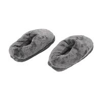 Pantuflas Calentadas, Pantuflas Calentadas Eléctricas Interiores Suaves de la Felpa del USB para Interior (Gris)
