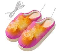 Pantuflas calentadas | Zapatillas calentadas eléctricas | Calentadores USB para mujer, zapatillas de calentamiento rápido para hombre mujer, regalo de invierno para Bed Buddy