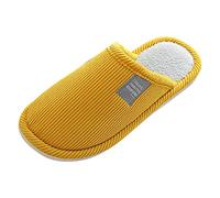 Pantuflas cerradas Femme Et Chic - Claquette Femme Cómodo Maison Pantoufle De Marche Chaussures Interieur Slippers Legere Chausson Plates Chaussure Antideslizante Slipper, amarillo, 36 EU