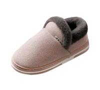 Pantuflas completas para mujer con tacón para mujer, con suela al aire libre, antideslizantes, para interiores y exteriores, zapatos de casa con forro polar de felpa, pantuflas esponjosas