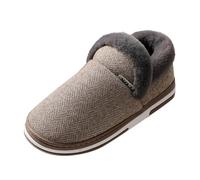 Pantuflas completas para mujer con tacón para mujer, con suela al aire libre, antideslizantes, para interiores y exteriores, zapatos de casa con forro polar de felpa, pantuflas esponjosas